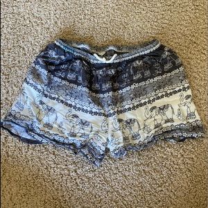 Loose Patterned Shorts